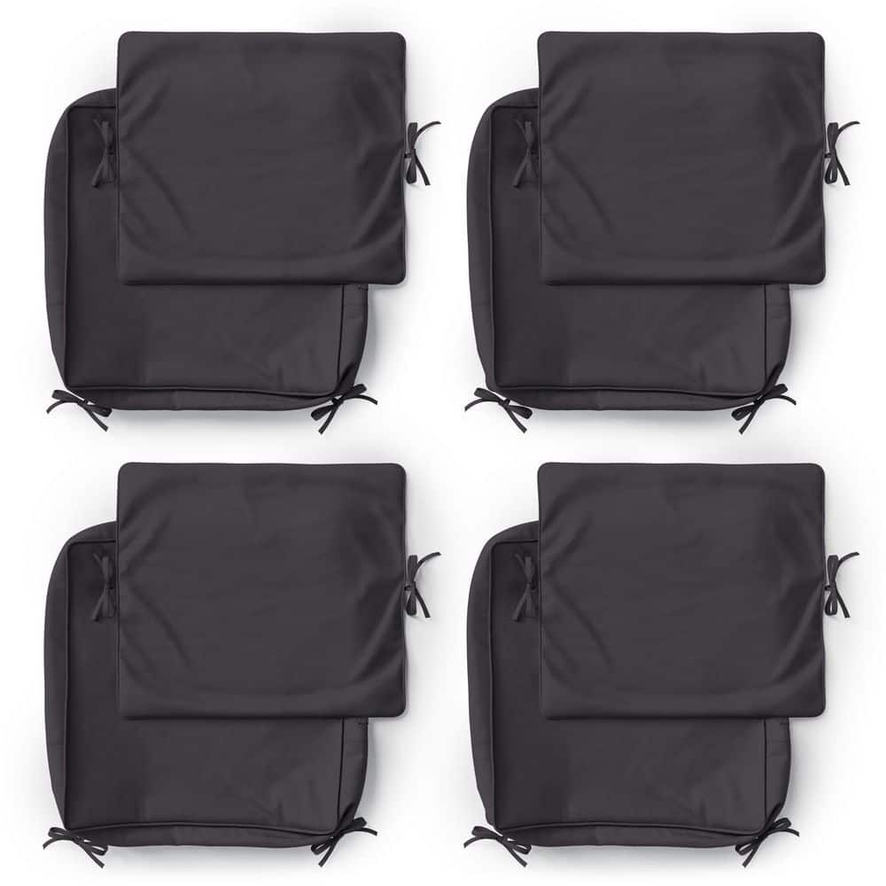19 in. x 19 in. Slipcover Replacement Outdoor Waterproof Seat and Back Cover Set for Chair and Sofa Grey (4-Pack) price history on PriceWatchPro
