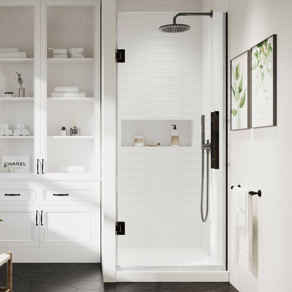 OVE Decors TampaPro 32 in. L x 32 in. W x 72 in. H Alcove Shower Kit with Pivot Frameless