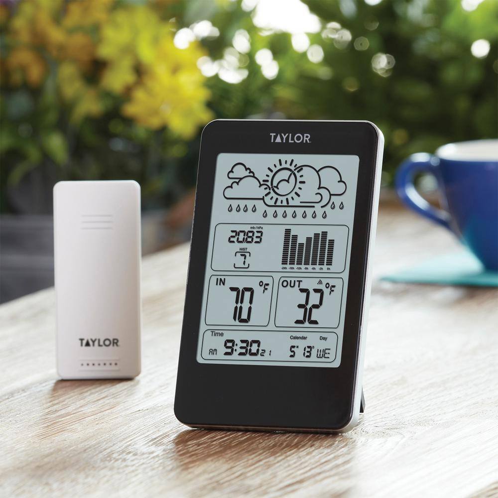 Taylor Wireless Indoor Outdoor Thermometer with Barometer