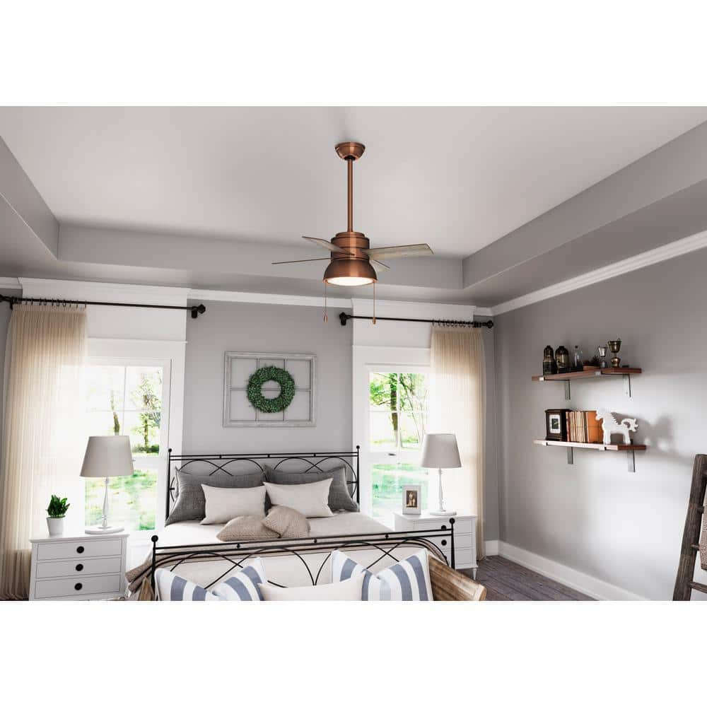 Loki Weathered Copper 36" LED Ceiling Fan with Reversible Blades