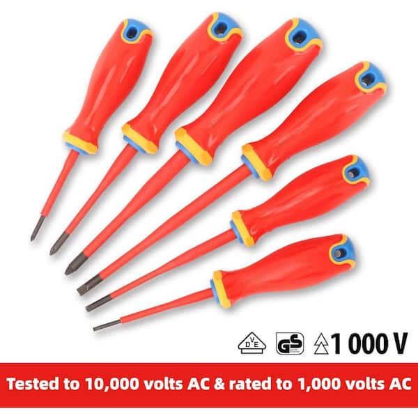 YICHUHAOXI 1000V VDE Insulated Screwdriver Set 3-Pozidriv 3