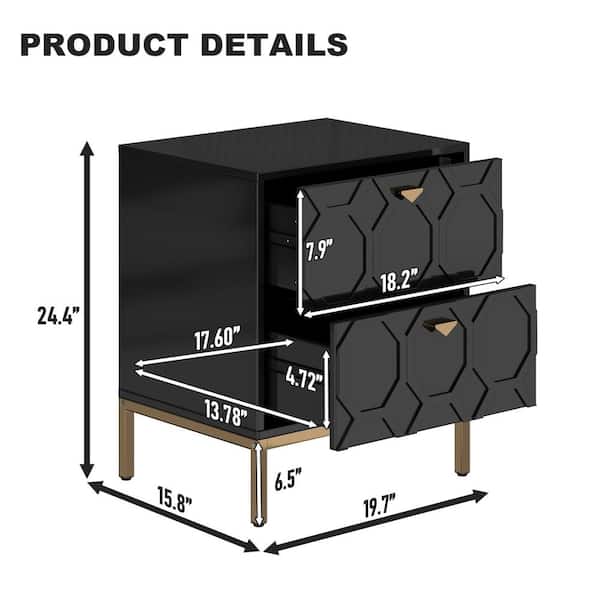 Clihome 15.75-in W x 31.63-in H Mdf Black Freestanding Utility Storage Cabinet