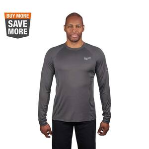 Milwaukee Gen II Men's Work Skin Medium Gray Light Weight Performance ...