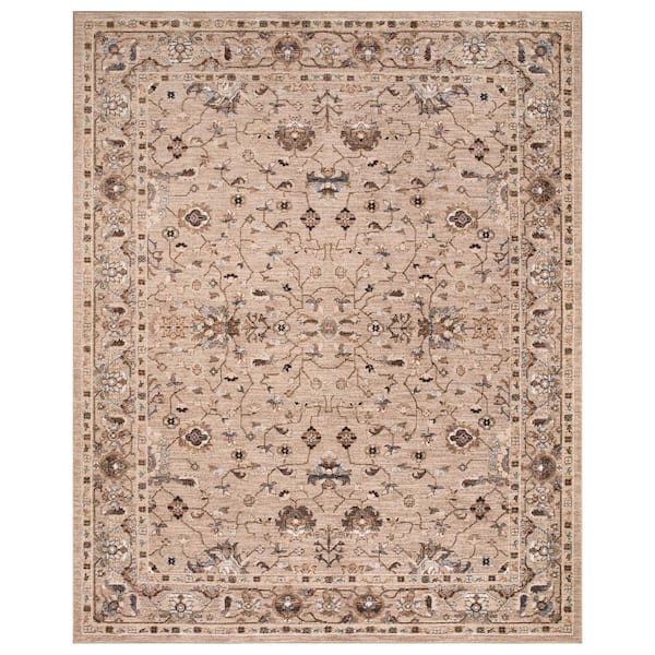 Concord Global Trading Cashmere Taupe 8 ft. x 10 ft. Traditional Area Rug