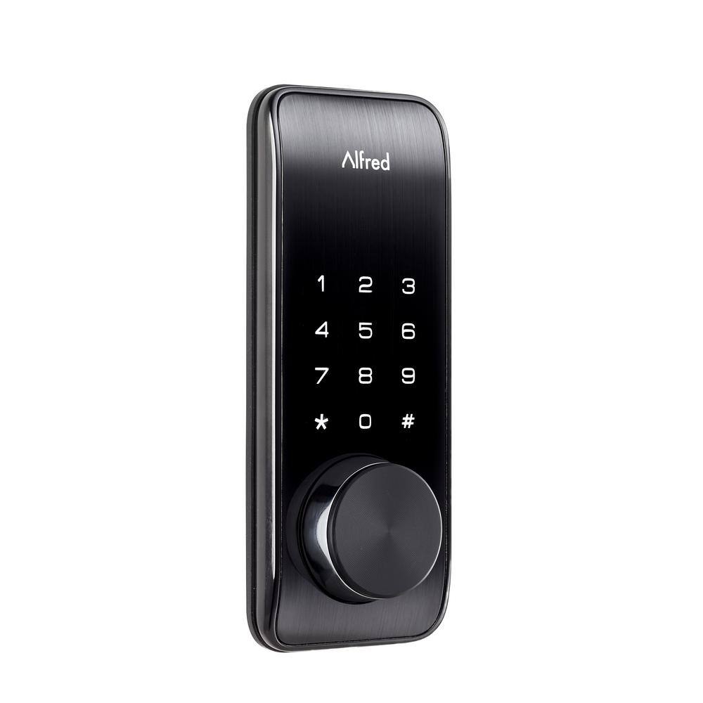 Black Electronic Smart Deadbolt with Touchscreen Keypad
