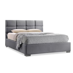 Sophie Gray Queen Upholstered Bed