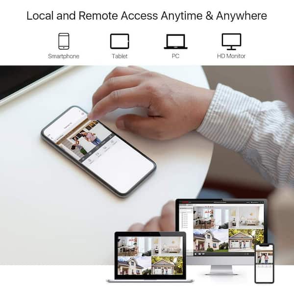 8-Channel 1080p 2TB DVR Security Camera System with 8 Wired Bullet Cameras