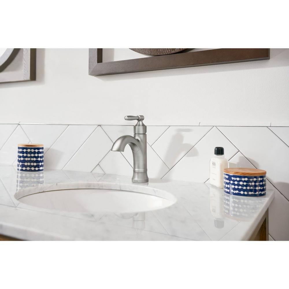 Halle Brushed Nickel Single Handle Bathroom Faucet
