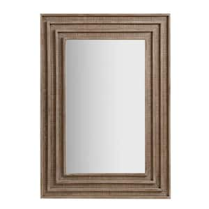 Naomi 24 in. W x 34 in. H Natural Wall Mirror