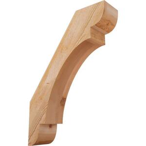 6''W x 22''D x 30''H Olympic Rough Sawn Knee Brace, Western Red Cedar