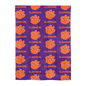 Clemson Tigers 4-Piece Multi Colored Twin Size Polyester Bed In a Bag Set