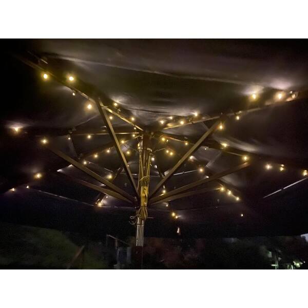 Solar Parasol Led Lights,72 Led Lights Under Umbrella Chain Lights with 8 Strings Water Proof Outdoor Lights