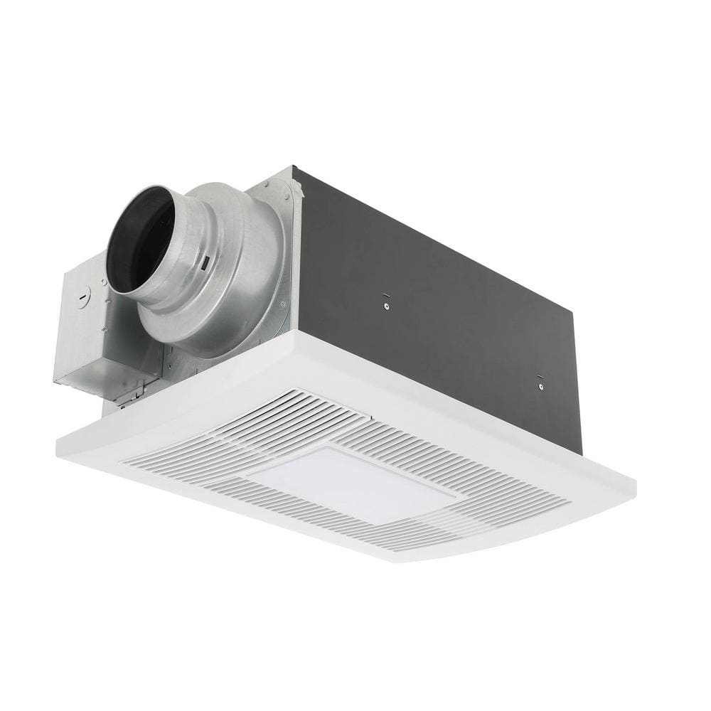 WhisperWarm White Ceiling Mount Bathroom Fan with Heater and LED Light