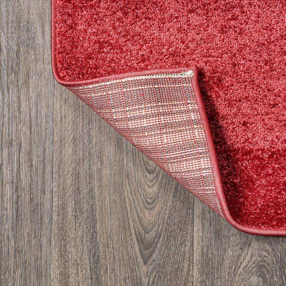 Haze Solid Red Synthetic 9' x 12' Reversible Area Rug