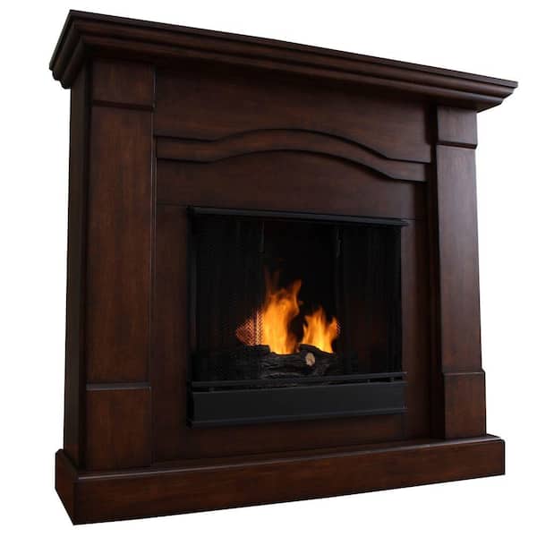 Real Flame Frisco 47 in. Gel Fuel Fireplace in Espresso-DISCONTINUED