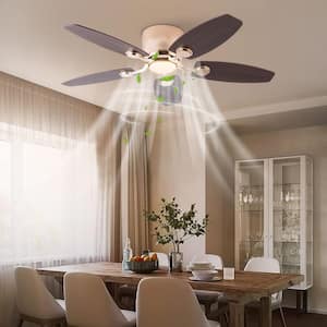 42 in. Indoor Gold Modern 6-Speed Reversible Ceiling Fan with 3-Color Temperature Integrated LED and Remote