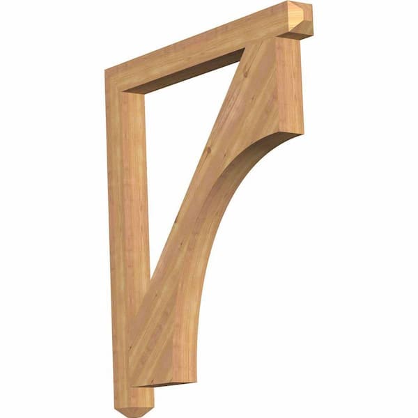 Ekena Millwork 3.5 in. x 44 in. x 38 in. Western Red Cedar Westlake Craftsman Smooth Bracket