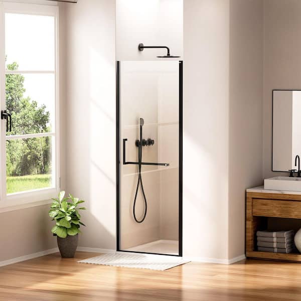 Yunᒼᑋªⁿ✿ Yingze 28 in. W x 72 in. H Pivot Frameless Shower Door in Matte