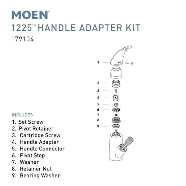 Moen Kitchen Handle Adapter Kit 179104