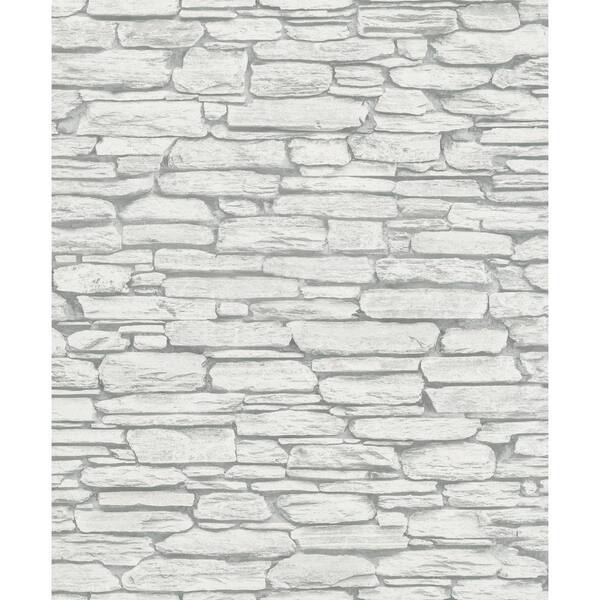 Marburg Kamen Light Grey Stone Light Grey Wallpaper Sample