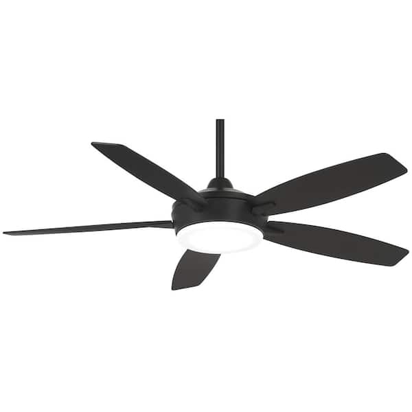 MINKA-AIRE Espace 52 in. Integrated LED Indoor Coal Bond Compatible Ceiling Fan with Light