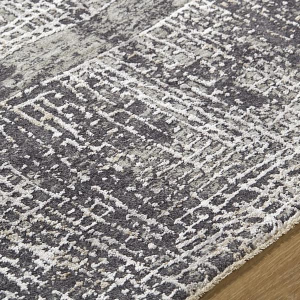 Gakko GKK-2307 2 ft. x 7 ft. Machine Woven Rug, Black