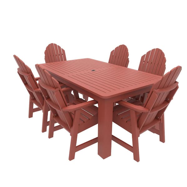 Highwood Muskoka 7-Pieces Bistro Recycled Plastic Outdoor Dining Set
