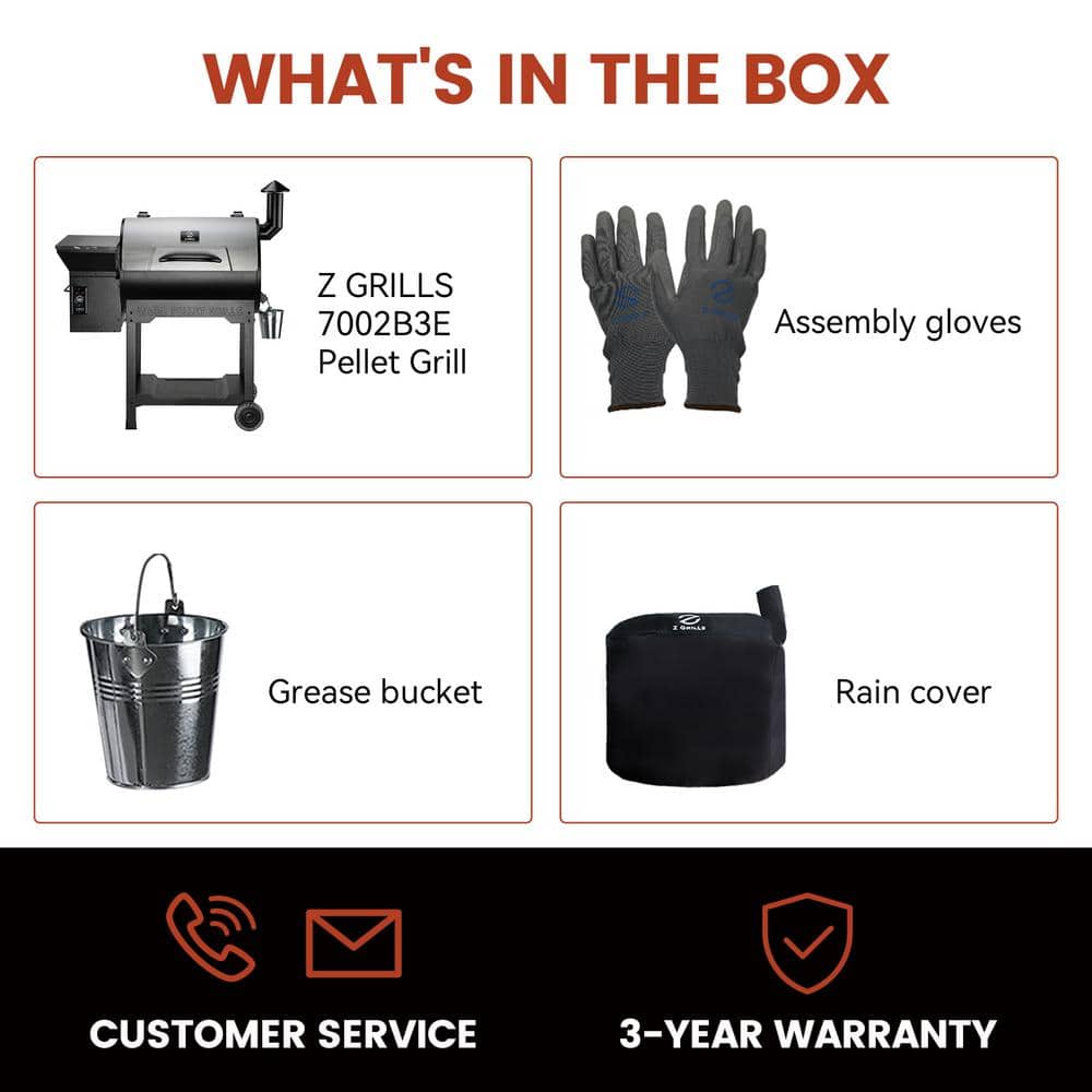 ZPG-7002B3E Stainless Steel Wood Pellet Grill BBQ Smoker