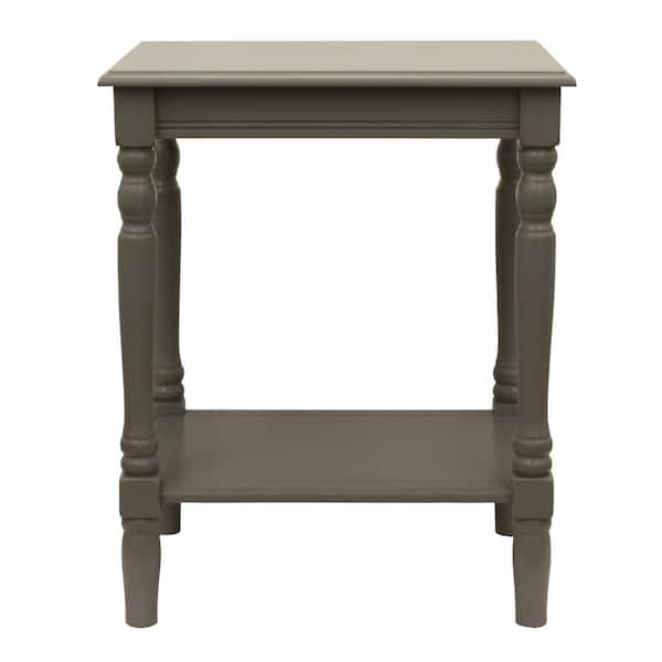 Decor Therapy Simplify Edge Gray End Table