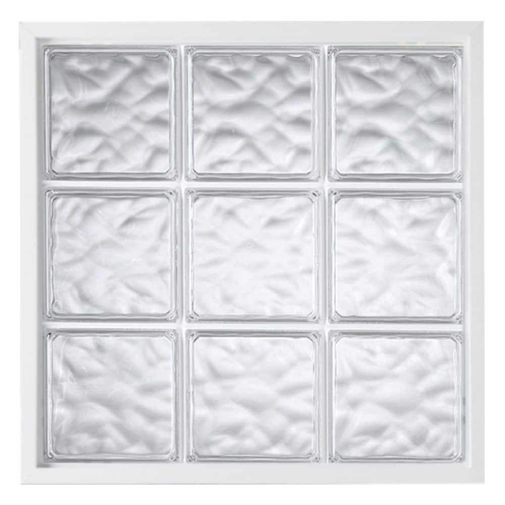 42 in. x 50 in. Acrylic Block Fixed White Vinyl New Construction Picture Window-Wave Block price history on PriceWatchPro