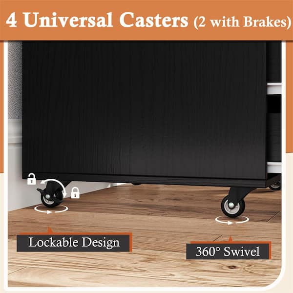 Drawer - 専用です Costway Black 5-Drawer Chest Storage Dresser Floor Cabinet