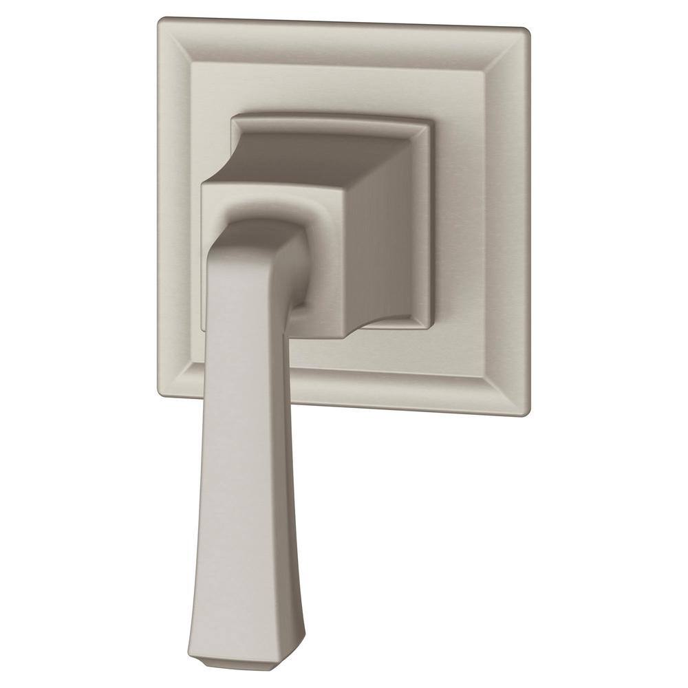 Brushed Nickel Wall-Mounted Lever Diverter Valve Trim