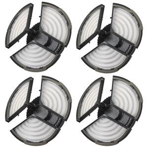 225-Watt Equivalent 10 in. E26 LED Light Bulb 3 Individual Adjustable Heads to Direct Beam Angle in Daylight (4-Pack)