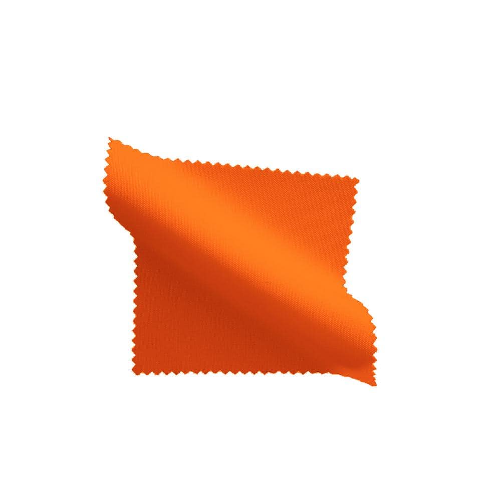 51" Round Orange Polyester Tablecloth