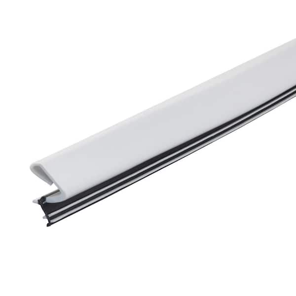 Platinum Series 1 in. x 81 in. Interior/Exterior White Vinyl Weatherstrip Replacement for Doors