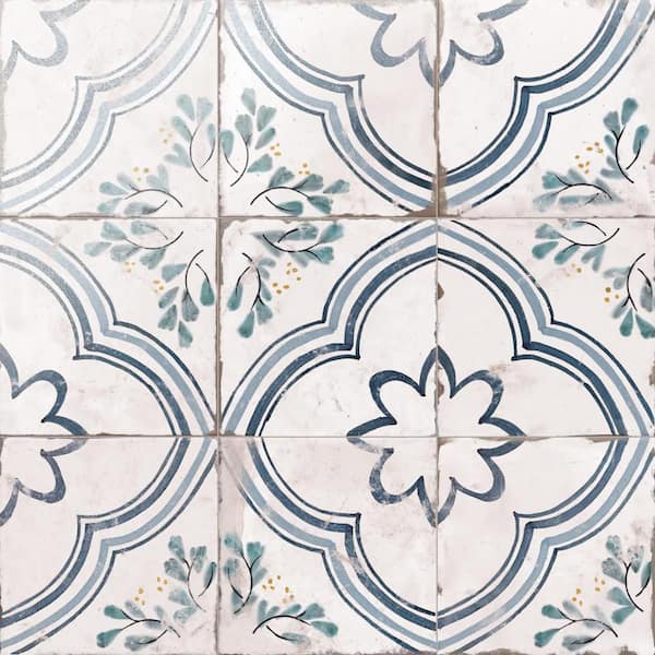 Magnolia Marcela 8 in. x 8 in. Porcelain Floor and Wall Tile (5.6 sq. ft. /Case)