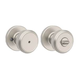 Maven Satin Nickel Bed/Bath Round Door Knob