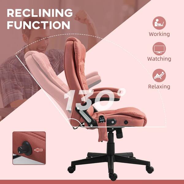 Vinsetto 6-Point Vibrating Polyester Massage Office Chair Vinsetto 6-Point Vibrating Polyester Massage Office Chair