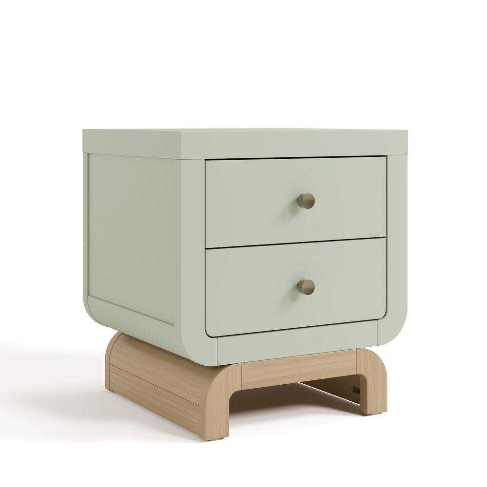 Santorini Sage with Driftwood 2 Drawer Nightstand price history on PriceWatchPro