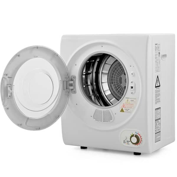 1.5 cu. ft. Vented Front Load Stackable Electric Compact Portable Laundry Dryer in White with Multiple Drying Modes