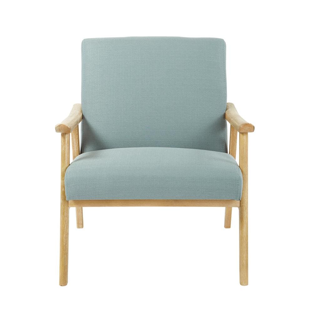 Klein Sea Fabric Mid-Century Modern Accent Chair