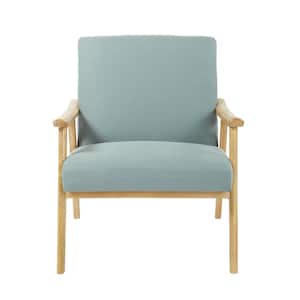 Weldon Klein Sea Fabric Chair with Brushed Frame