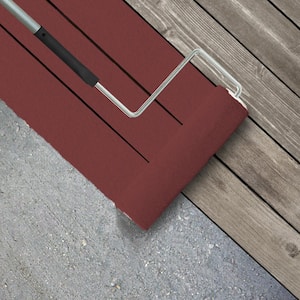 1 gal. #PPU1-10 Forbidden Red Textured Low-Lustre Enamel Interior/Exterior Porch and Patio Anti-Slip Floor Paint