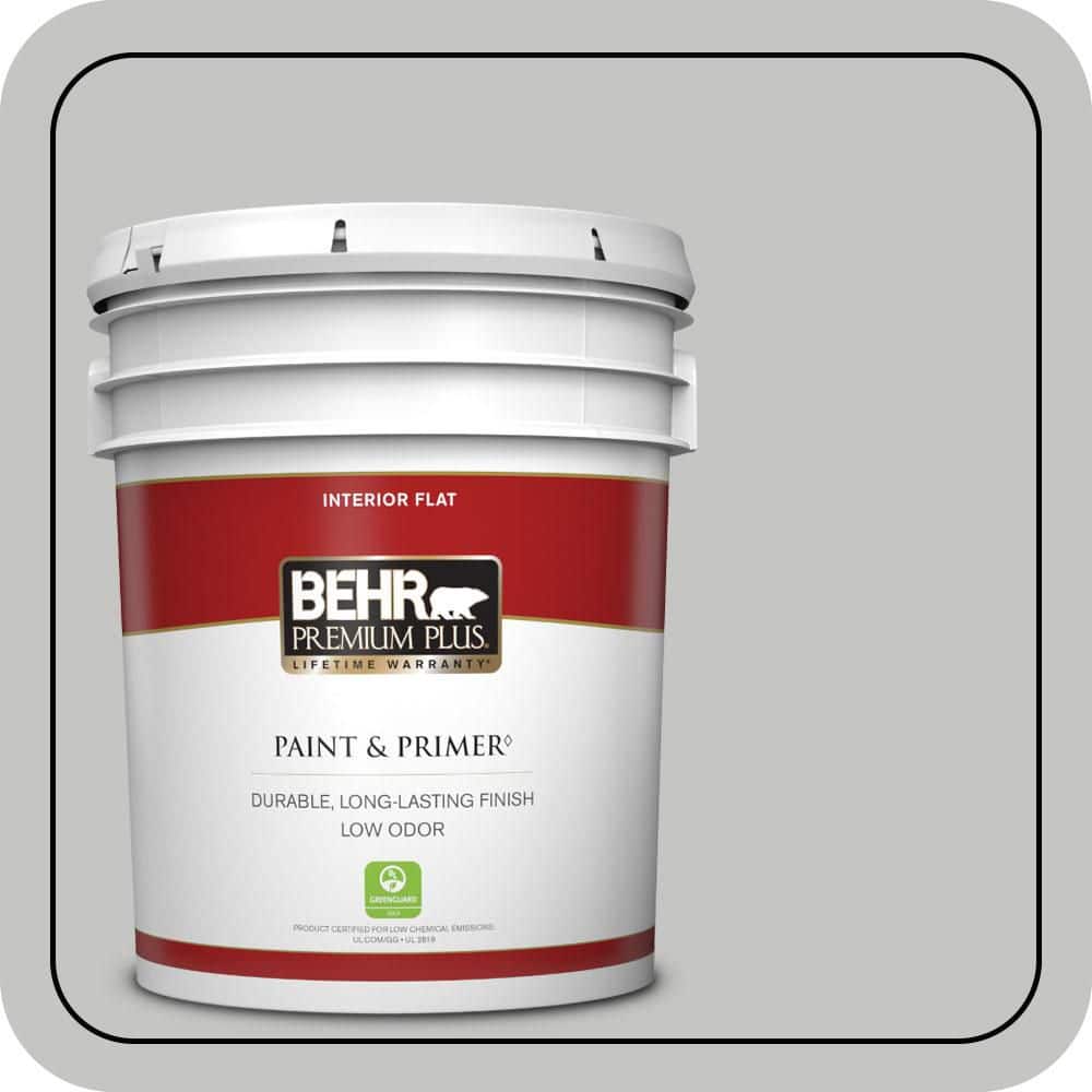 5 gal. #N520-2 Silver Bullet Flat Low Odor Interior Paint & Primer price history on PriceWatchPro