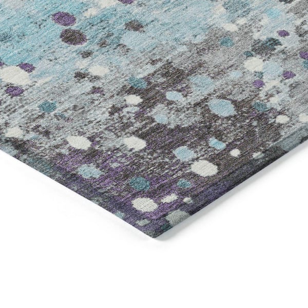 Chantille Machine Washable Indoor/Outdoor Abstract ACN2007 Teal 2 ft. x 3 ft. Accent Rug