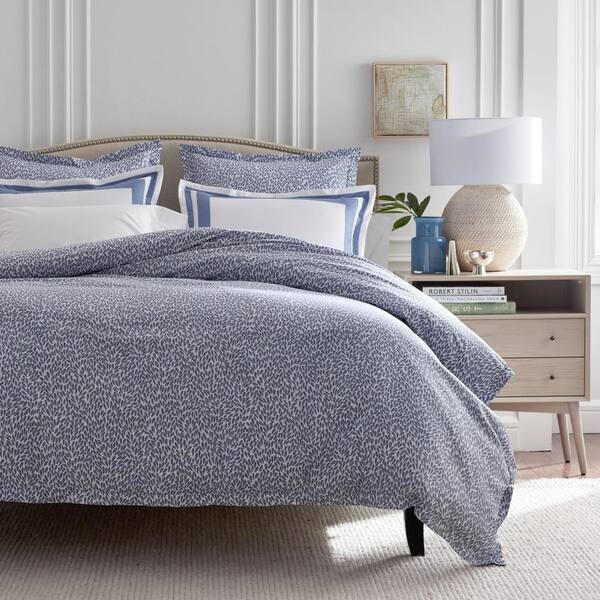 Company Cotton Wrinkle-Free Sateen Duvet Cover - Stone Gray Size Full | The Company Store