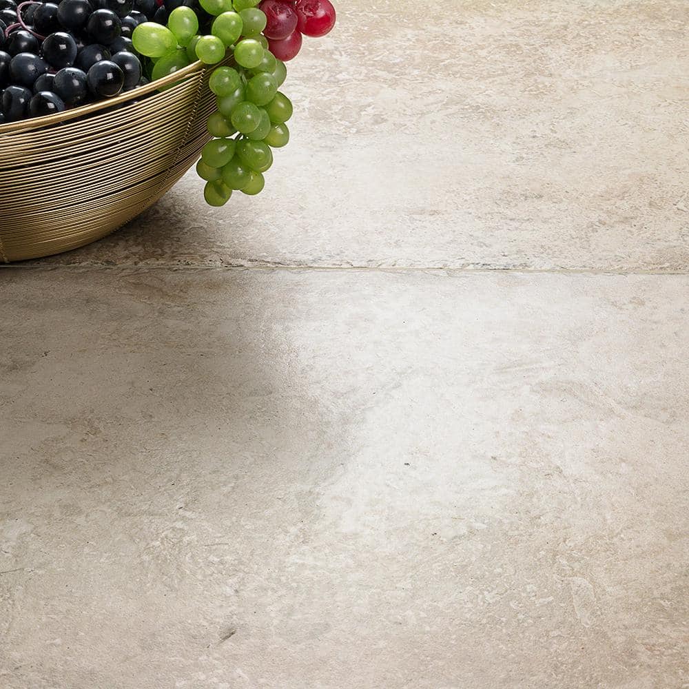 Ravello 24" x 24" Natural Beige Porcelain Stone Look Tile