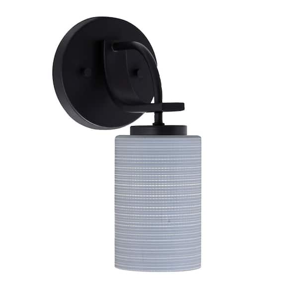 Unbranded Olympia 1-Light Matte Black Wall Sconce