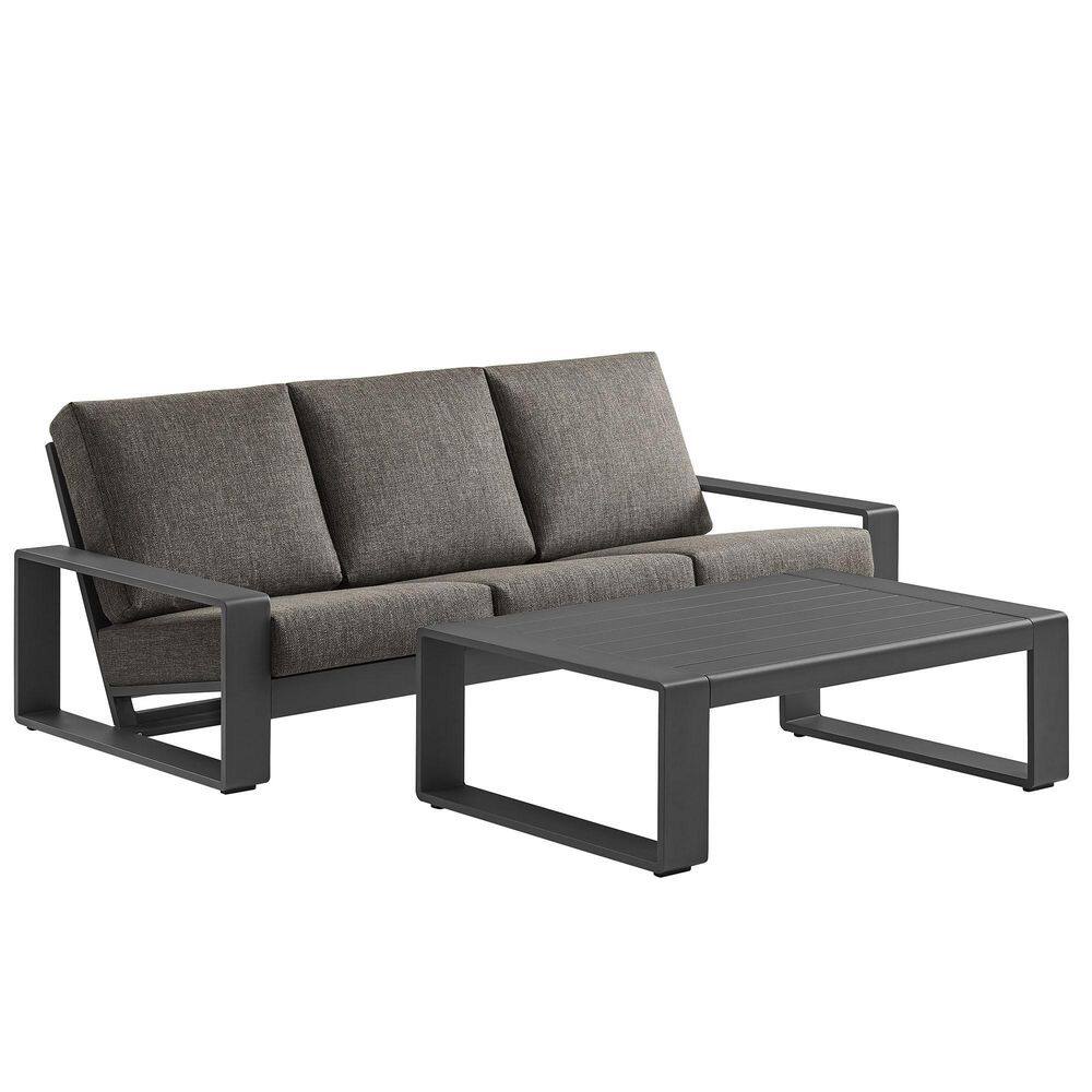 Lirienne Aluminum 2-Piece Backyard Furniture Set in Smoke Gray price history on PriceWatchPro