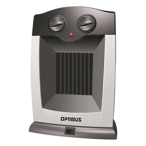 Optimus Portable Oscillating Ceramic Heater with Thermostat